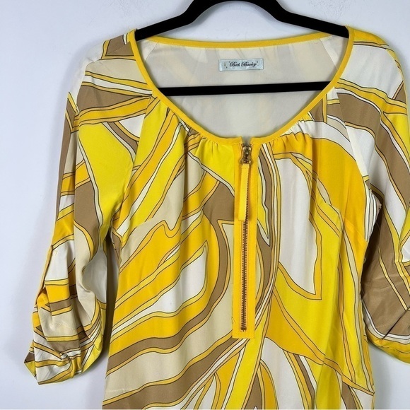 Beth Bowley yellow retro zipper neck dress - Picture 2 of 9